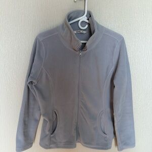 Old Navy Women's Light Gray Fleece Jacket